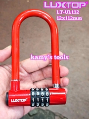 Ổ khóa số mật mã chữ U 4 chữ số Luxtop LT-UL112R càng dài 112mm