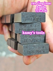 1/2-3/4 inch Dao tiện ren ống INOX Asada Ksu Piset hiệu Unir BSPT