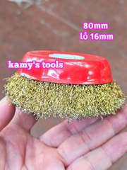 Chén cước bánh cước đánh rỉ sắt dày 3cm đường kính 80mm lỗ 16mm