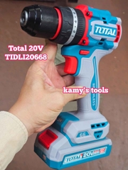 Máy khoan búa vặn vít dùng pin 20V Total TIDLI20668 kèm 2 pin 1 sạc