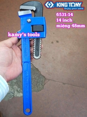 Mỏ lết răng Kingtony 14 inch 350mm 6531-14 mở miệng 48mm