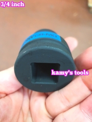 Đầu tuýp khẩu 3/4 inch E24 Kingtony 657524M đen dài 50mm thép cr-mo