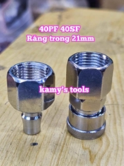Bộ nối nhanh hơi khí nén ren trong 21mm 40PF 40SF Wetools WT-40PF WT-40SF