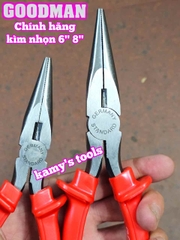 Kìm mỏ nhọn Goodman 6 inch 8 inch chính hãng 95-106 95-108