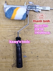Cọ lăn sơn Decor Pro 3 màu Thanh Bình 100x60mm 2DC08