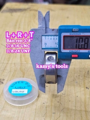 Bàn ren tạo ren ngoài 3/8 inch (9.5mm) bước ren thô và mịn 3/8-16 UNC 3/8-24 UNF L+R+T LRT-433816C LRT-433824F