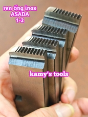 1-2 inch Dao tiện ren ống INOX Asada Ksu Piset hiệu Unir BSPT