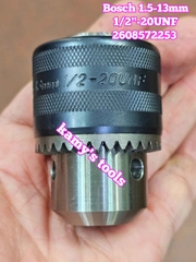 Đầu khoan có khóa Bosch 2608572253 kẹp 1.5-13mm ren 1/2-20UNF chính hãng