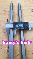 Mũi đục bê tông nhọn dẹp đuôi lục giác 17mm dài 400mm hiệu FOLL cao cấp