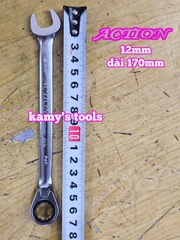 Cờ lê vòng miệng tự động Action có lẫy đảo chiều 8mm 10mm 12mm 13mm 14mm 17mm 19mm
