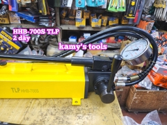 Bơm tay thủy lực HHB-700S TLP 2 chiều 2 ống dầu dung tích 3 lít dầu