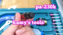 Bộ máy mài 3mm dạng viết bằng hơi khí nén Top model PA-230K có đá mài, PA-232K không đá mài, máy mài khí nén