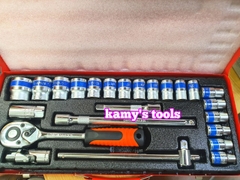 Bộ tuýp đầu khẩu 24 chi tiết 1/2 inch lục giác 8-32mm Tifone