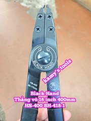 Kìm mở phe trong thẳng vô Black hand 16 inch dài 400mm HS-400 BH-418-1 mở phe đường kính 85-170mm