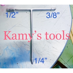 Cần chữ T 3 đầu 1/4"- 3/8"- 1/2" TOP 160601-3H