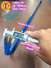 Xà beng đầu dẹp đầu nhổ đinh thân lục giác 36 inch 900mm C-mart L0041-36