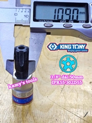 Đầu tuýp sao 5 cạnh Kingtony 3/8 inch IPR40 302D40- IPR45 302D45- IPR50 302D50- IPR55 302D55- IPR60 302D60