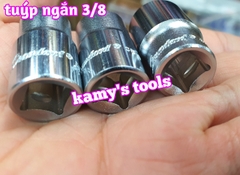 Đầu tuýp đầu khẩu ngắn 3/8 inch lục giác Standard chính hãng 8mm 10mm 12mm 13mm 14mm 17mm (lẻ từng cục)