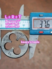 Bàn ren tạo ren ngoài 1/2 inch (12.7mm) bước ren thô và mịn 1/2-13 UNC 1/2-20 UNF L+R+T LRT-431213C LRT-431220F