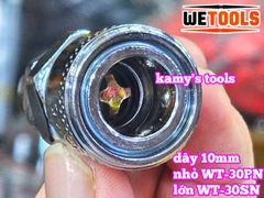 Bộ nối nhanh hơi khí nén dùng cho dây hơi 10mm 30SN 30PN Wetools WT-30SN WT-30PN