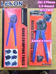 Kìm bấm cos MC3 MC4 năng lượng mặt trời Lekon A-2546B dài 270mm 2.5-6mm2 cao cấp