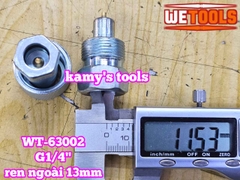 Bộ đầu khớp nối nhanh thủy lực Wetools G1/4 inch ren ngoài 13mm WT-63002