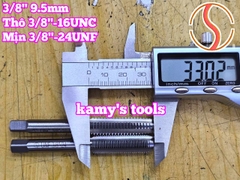Bộ taro hệ inch tạo ren trong 3/8 inch (9.5mm) Shanghai bước ren thô và mịn 3/8-16 UNC 3/8-24 UNF