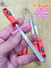 Bộ dũa giũa kim cương mini 6 cây Asaki AK-3902 cỡ 4mm 4x160mm