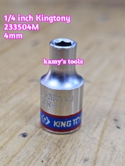 Tuýp trắng ngắn 1/4 inch kingtony 4-14mm model 2335 cỡ 4mm 4.5mm 5mm 6mm 7mm 8mm 9mm 10mm 11mm 12mm 13mm 14mm