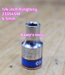 Tuýp trắng ngắn 1/4 inch kingtony 4-14mm model 2335 cỡ 4mm 4.5mm 5mm 6mm 7mm 8mm 9mm 10mm 11mm 12mm 13mm 14mm