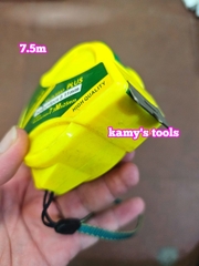 Thước Rút 7.5m Bản 25mm Winshine NCP vàng xanh, Thước cuộn 7.5m, Thước Kéo 7.5m, Thước Rút 7.5m