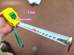 Thước Rút 7.5m Bản 25mm Winshine NCP vàng xanh, Thước cuộn 7.5m, Thước Kéo 7.5m, Thước Rút 7.5m