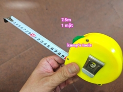 Thước Rút 7.5m Bản 25mm Winshine NCP vàng xanh, Thước cuộn 7.5m, Thước Kéo 7.5m, Thước Rút 7.5m