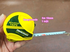Thước Kéo 5m Bản 25mm Winshine Kéo Không Gãy (Thước Kéo 5m, Thước Rút 5m, Thước Cuốn 5m)