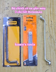 Combo bộ chỉnh cò và thước lá canh khe hở, vòng cong 45 độ 3 chi tiết Hotssman