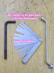 Combo bộ chỉnh cò và thước lá canh khe hở, vòng cong 45 độ 3 chi tiết Hotssman