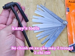 Combo Bộ Chỉnh Cò 2 trong 1 Và Thước Lá Canh Khe Hở 2 chi tiết