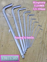 Lục giác bi Kingtony 1.5mm 2mm 2.5mm 3mm 4mm 5mm 6mm 8mm 10mm 112015MR 112002MR 112025MR 112003MR 112004MR 112005MR 112006MR 112008MR 112010MR