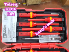 Bộ tua vít cách điện Tolsen 38016 bộ 13 món