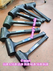 Búa cao su giảm chấn 1LB 1.5LB 2LB 3LB 4LB 5LB 6LB C-mart G0003-1 G0003-1.5 G0003-2 G0003-3 G0003-4 G0003-5 G0003-6