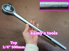 Cần tuýp tự động đầu tròn 3/4 inch Top 45 răng dài 500mm TSA-00003