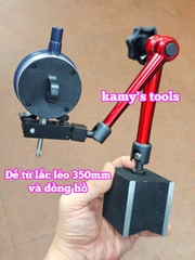 Combo đồng hồ so 0-10mm và để từ xoay lắc léo 350mm WCE-A