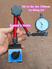 Combo đồng hồ so 0-10mm và để từ xoay lắc léo 350mm WCE-A