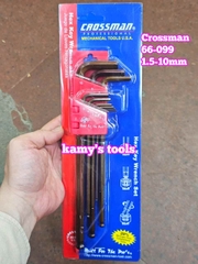 Bộ lục giác hệ mét inch hoa thị thép cao cấp Crossman 66-099, 66-199, 66-096