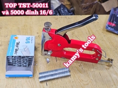 Combo Dụng cụ Kìm Súng Bắn Đinh Ghim Top Tst-50011 Và 5000 Đinh Ghim 16/6