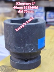 Đầu tuýp đen 1 inch 6 cạnh Kingtony 46mm 853546M