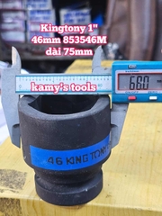 Đầu tuýp đen 1 inch 6 cạnh Kingtony 46mm 853546M