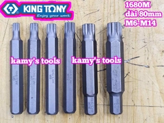 Mũi vít đóng đầu bông Kingtony M6 M8 M9 M10 dài 80mm 168006M 168008M 168009M 168010M 168012M 168014M