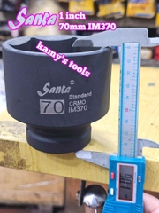 Đầu tuýp đầu khẩu 1 inch Santa thép Cr-mo 60mm 65mm 70mm 75mm 80mm IM360 IM365 IM370 IM375 IM380