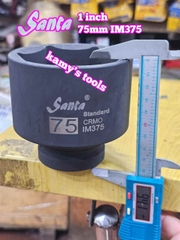 Đầu tuýp đầu khẩu 1 inch Santa thép Cr-mo 60mm 65mm 70mm 75mm 80mm IM360 IM365 IM370 IM375 IM380
